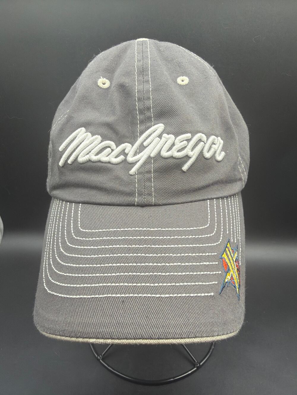 Rare Vintage MacGregor MACTEC Cup Face 360 Hat Warriors Colorway Strapback Cap